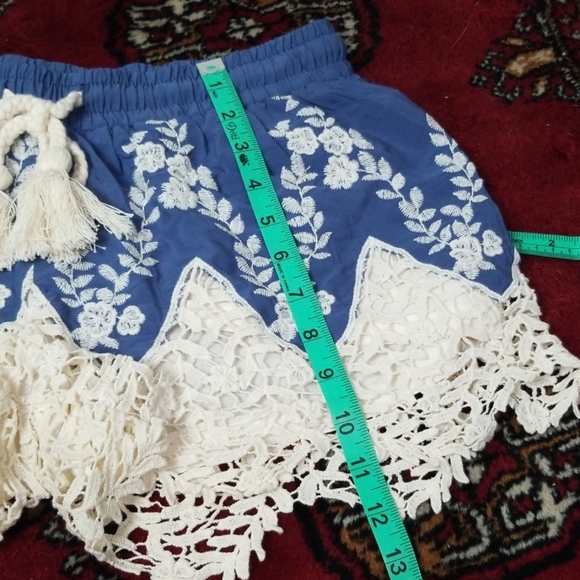 🎁 Vintage Havana boho crochet coquette shorts - Picture 5 of 5